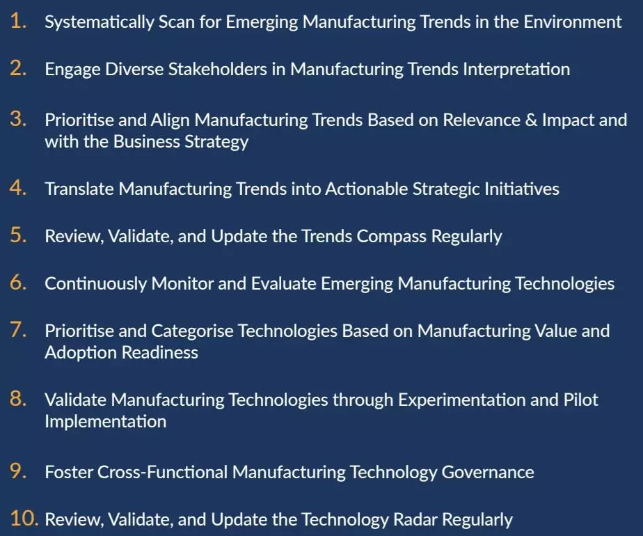 10 Raccomandazioni World Manufacturing 2026