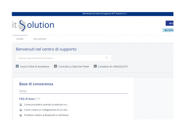 centro di supporto